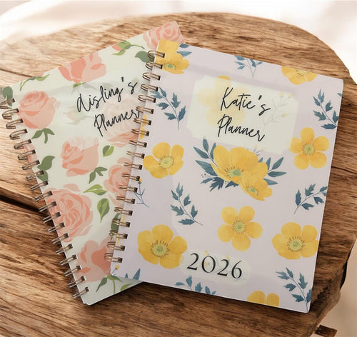 2026 Personalized Planner | 18 Month | Choose Start Month | Weekly & Monthly | Coil Bound Tabs