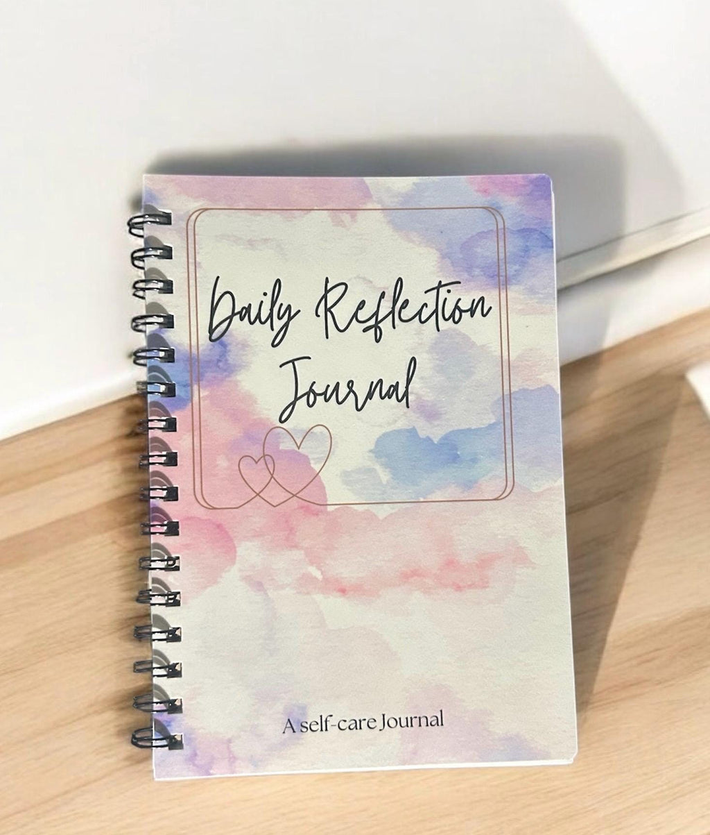 Daily Reflection Journal: A5 Guided Mood Tracker for Self-Care