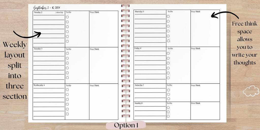 Personalized Planner 8x10 | 18 Month | Coil Bound | Choose Your Cover & Start Month