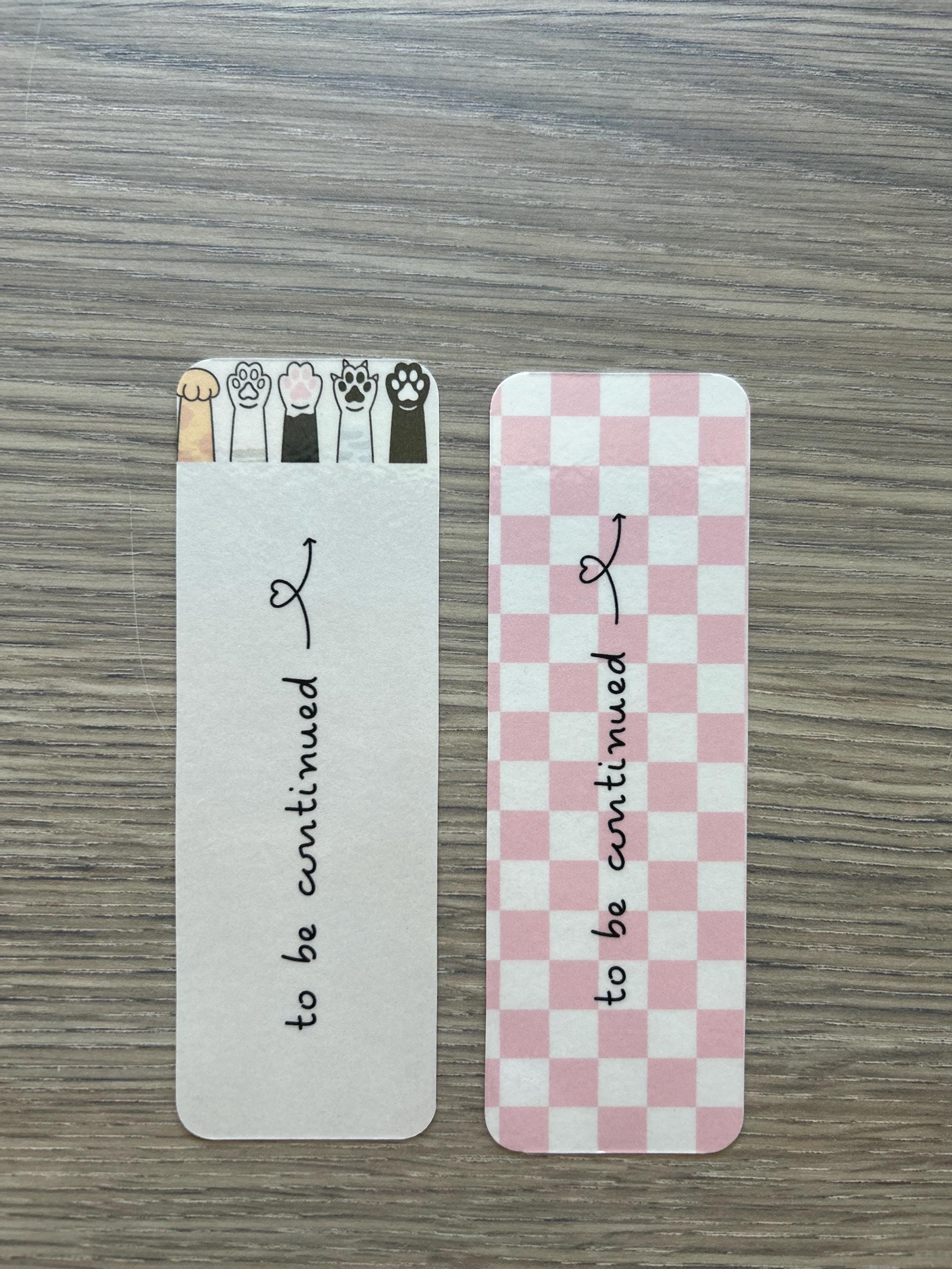 Cute Laminated Bookmark | Aesthetic Pastel Designs | BookTok Gift for Book Lovers