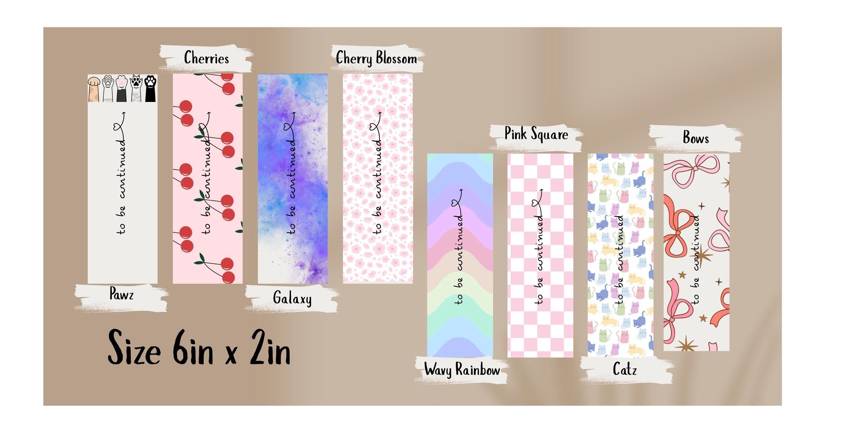 Cute Laminated Bookmark | Aesthetic Pastel Designs | BookTok Gift for Book Lovers