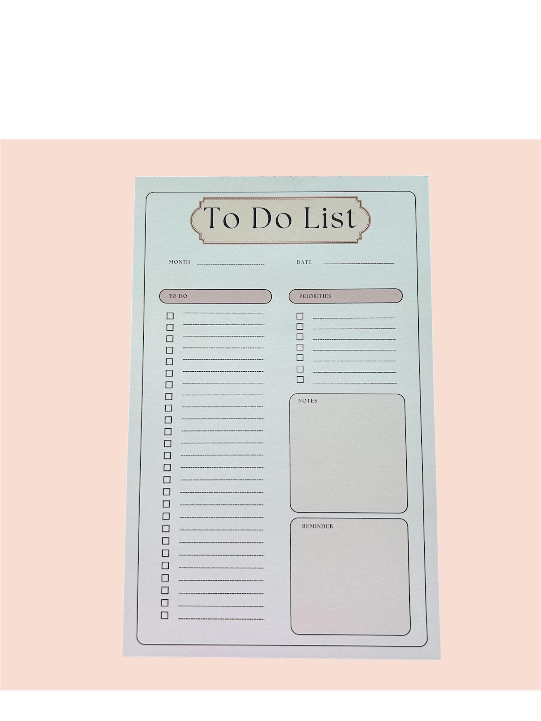 A5 To Do List Notepad: Daily Task Planner with Priorities
