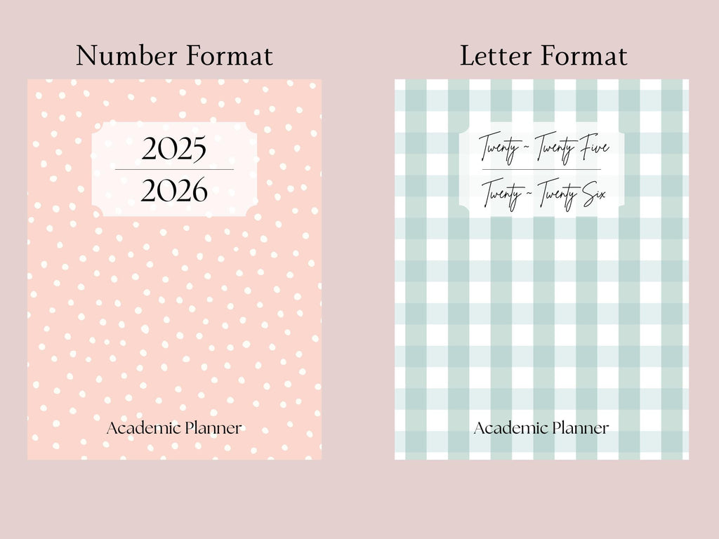 Personalized Academic Planner | 18 Month Student Planner | Choose Your Size & Start Month