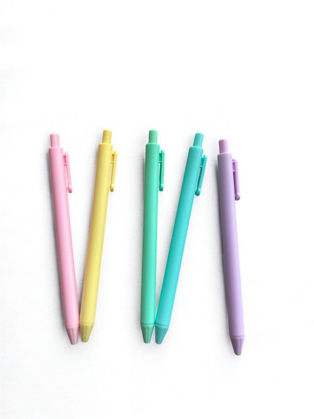 Macaron Gel Pens – Pastel, 5-Pack Black Ink