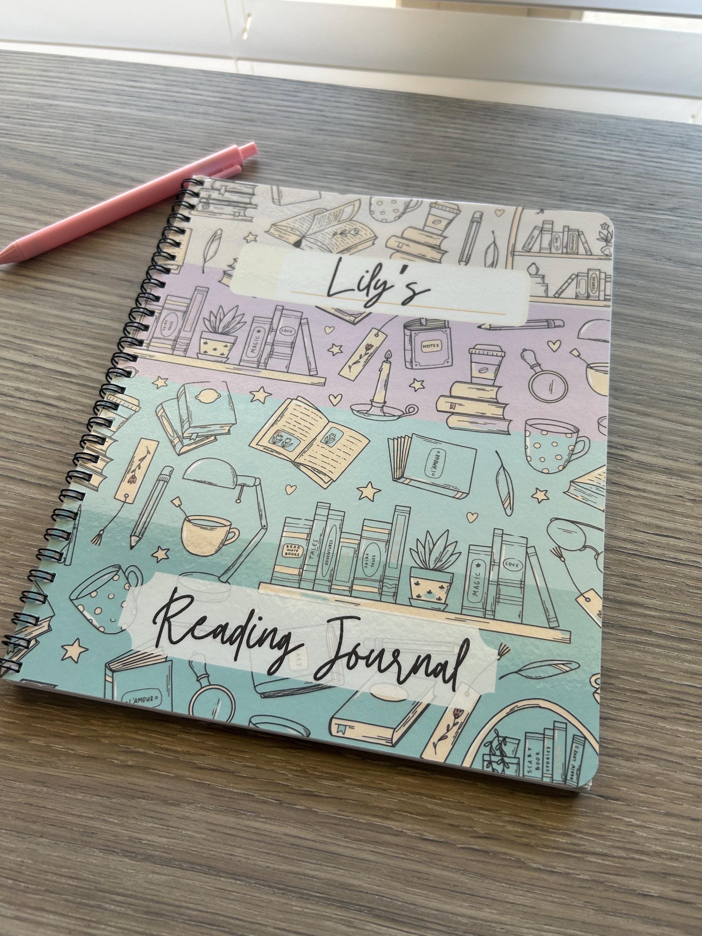 Personalized Reading Journal 8x10 | Book Tracker, Reading Log & Goals