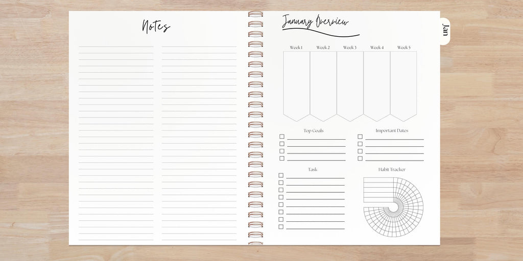 Personalized A5 Planner | 18 Month | Coil Bound | Choose Your Cover & Start Month