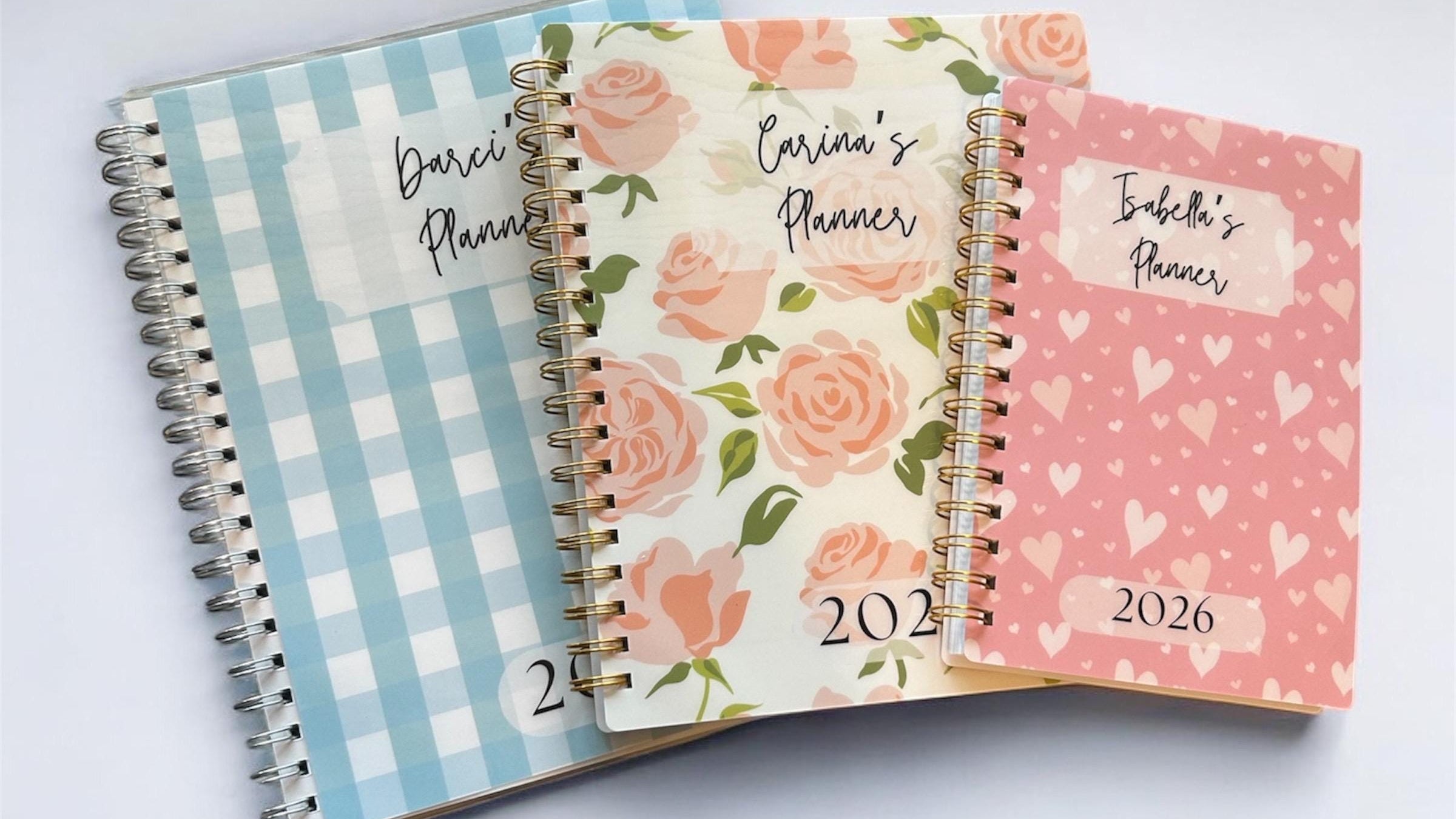 2026 Personalized Planner | 18 Month | Choose Start Month | Weekly & Monthly | Coil Bound Tabs