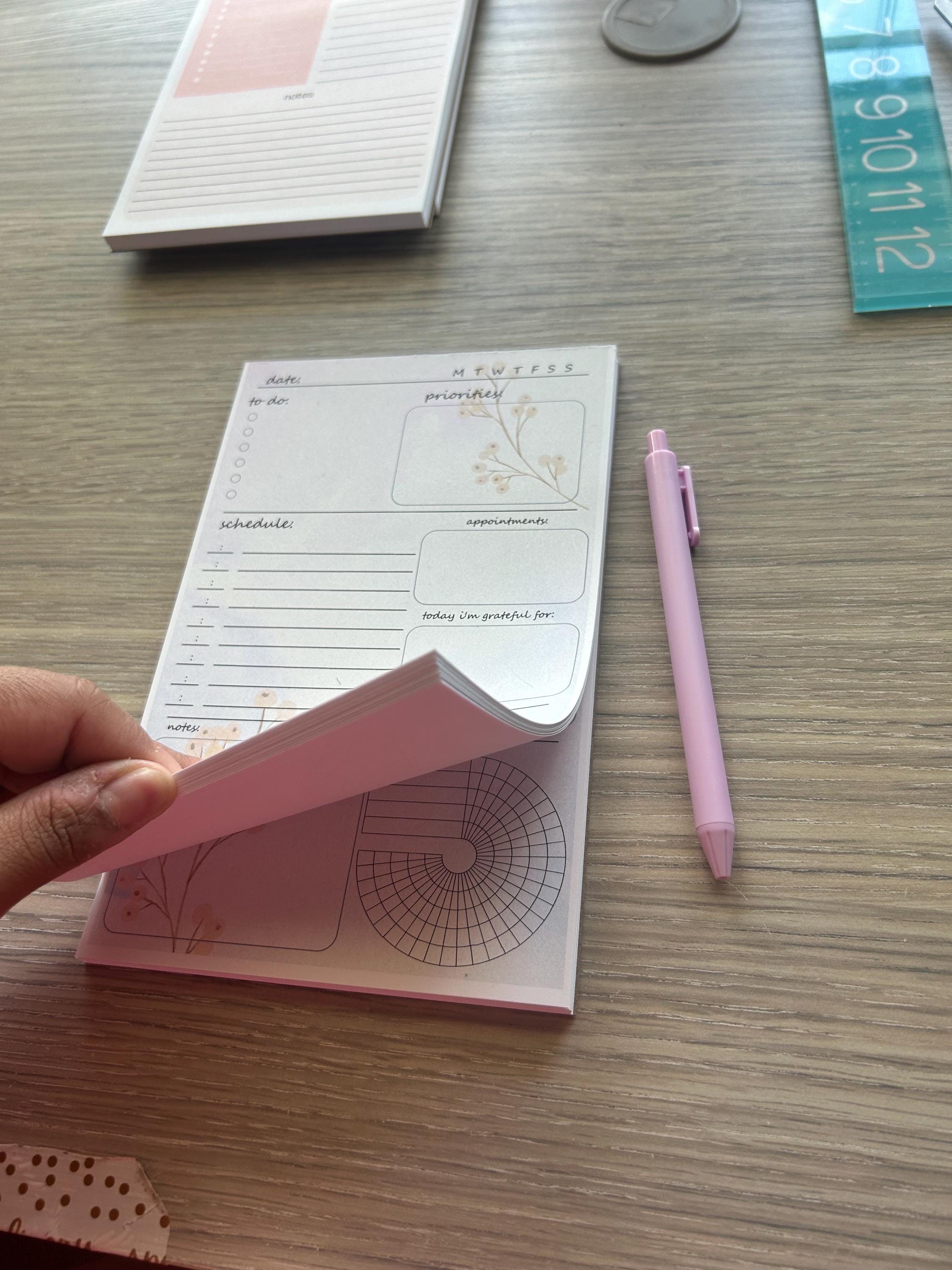 Floral Daily Planner Notepad | A5 Undated | To-Do List, Gratitude & Habit Tracker