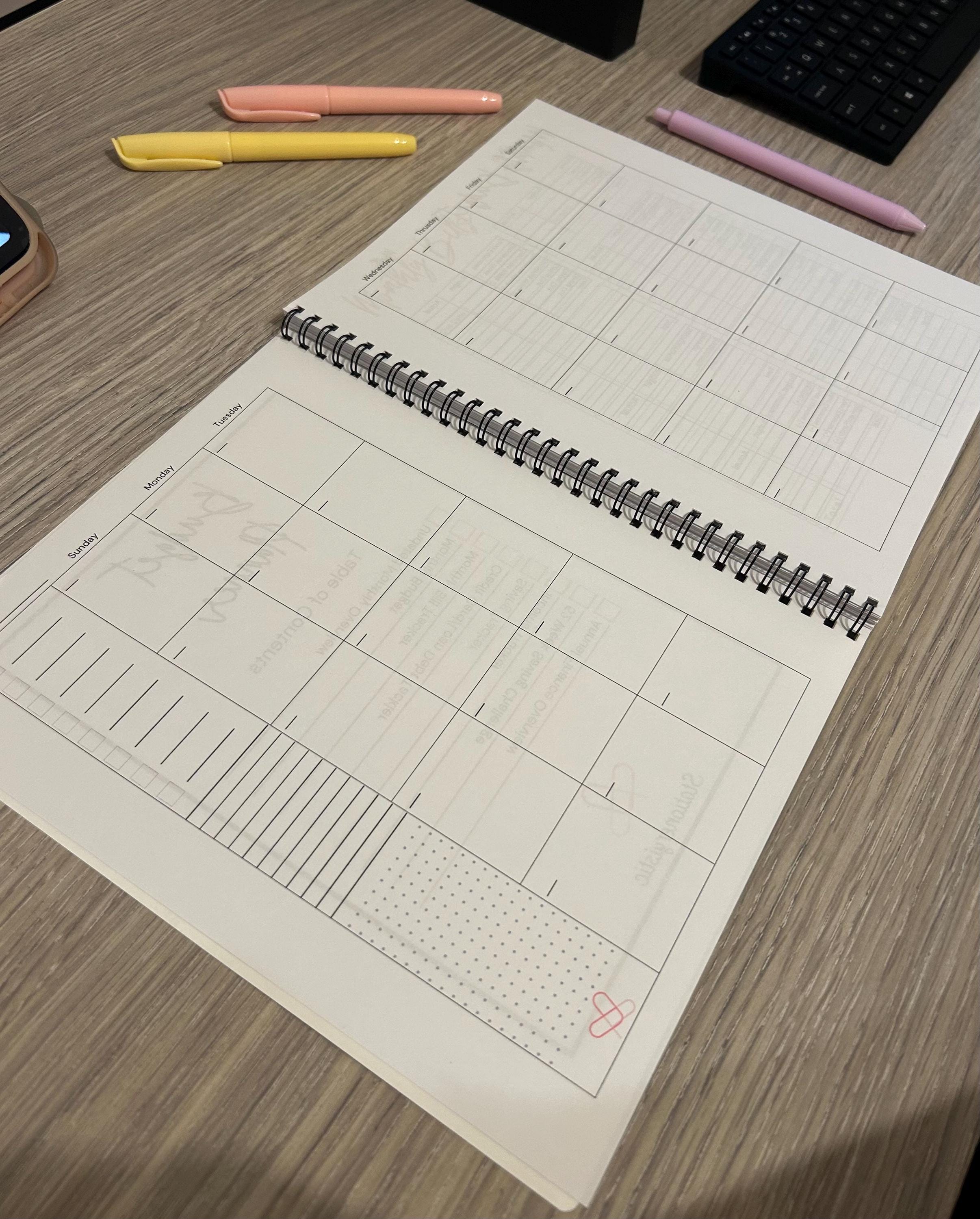Budget Planner & Expense Tracker | 8x10 Money Management Journal | Debt Payoff & Savings Tracker