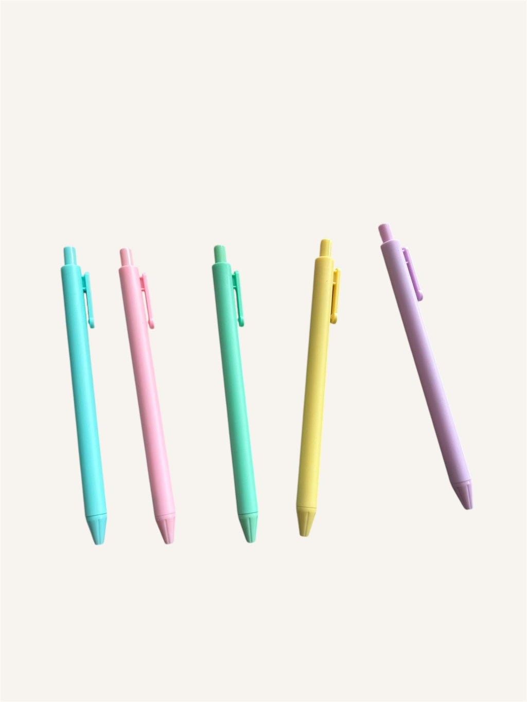 Macaron Gel Pens – Pastel, 5-Pack Black Ink