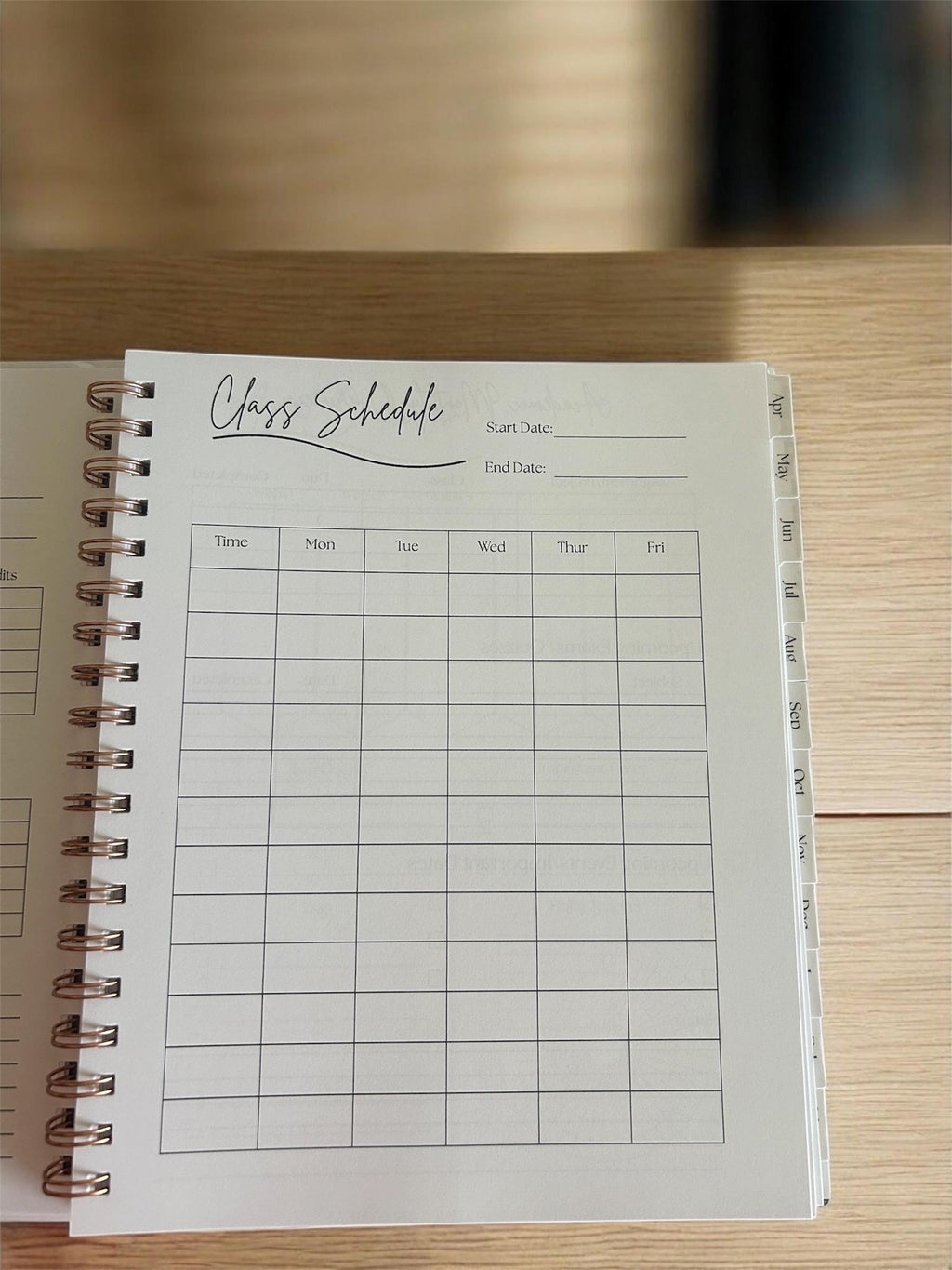 Personalized Academic Planner | 18 Month Student Planner | Choose Your Size & Start Month