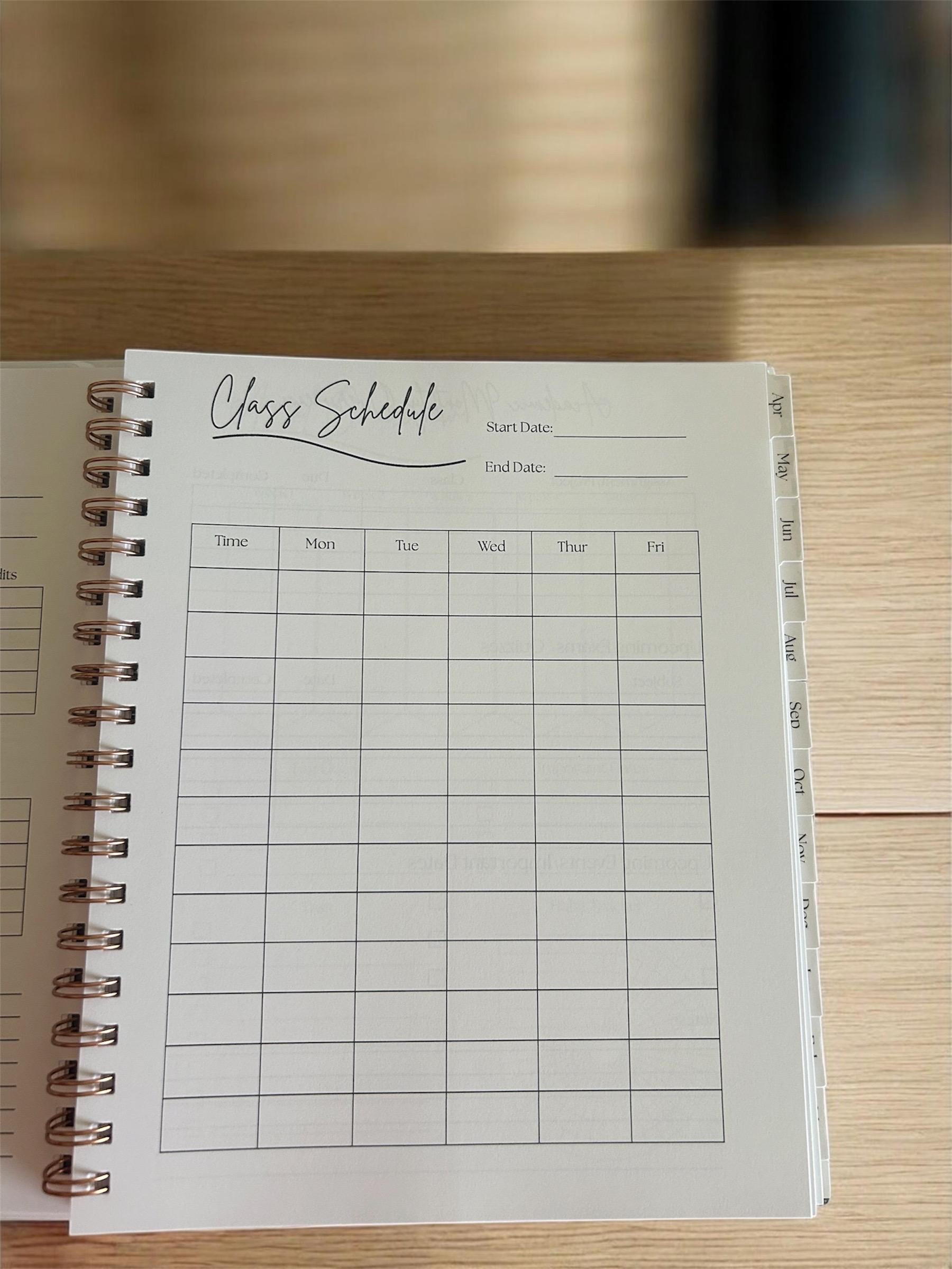 Personalized Academic Planner | 18 Month Student Planner | Choose Your Size & Start Month