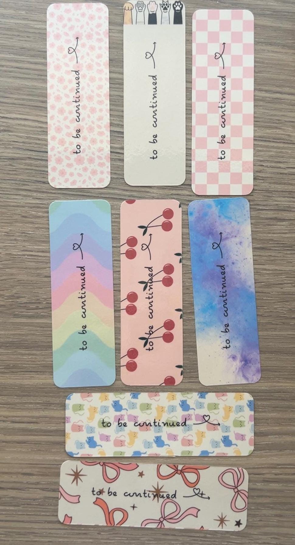 Cute Laminated Bookmark | Aesthetic Pastel Designs | BookTok Gift for Book Lovers