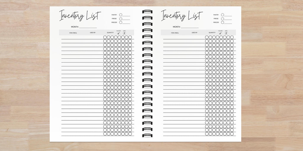 A5 Weekly Meal Planner Journal | Handmade Meal Prep Notebook