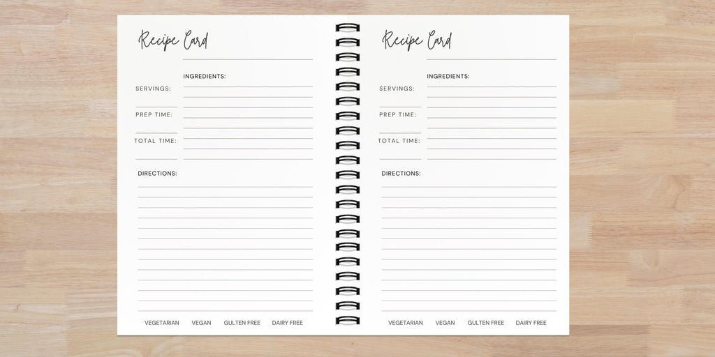 A5 Weekly Meal Planner Journal | Handmade Meal Prep Notebook