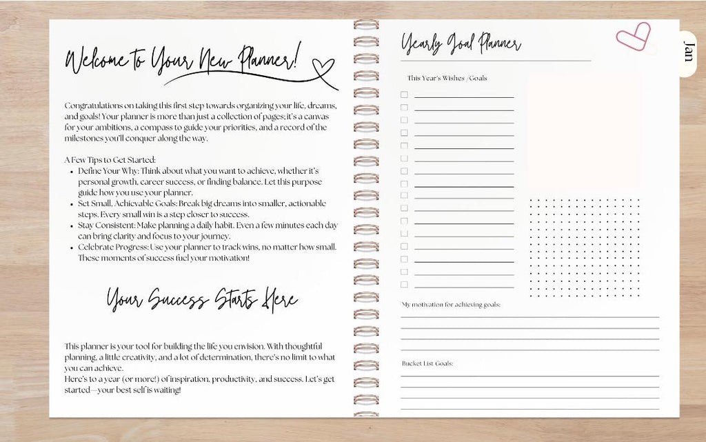 2026-2027 18 Month Planner | Weekly Monthly Agenda | Choose Start Month | A5, 8x10, Letter